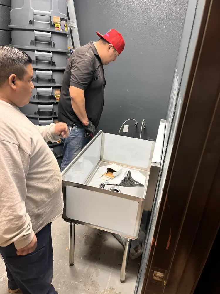 Commercial plumbing and sink installation in Jennings